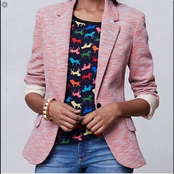 Anthropologie Jackets & Blazers - ANTHROPOLOGIE Cartonnier Rose Marbled Blazer NWT
